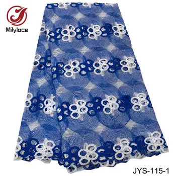 

Double color design african guipure lace fabric wholesale embroidery material nigerian guipure lace fabric for dress JYS-115