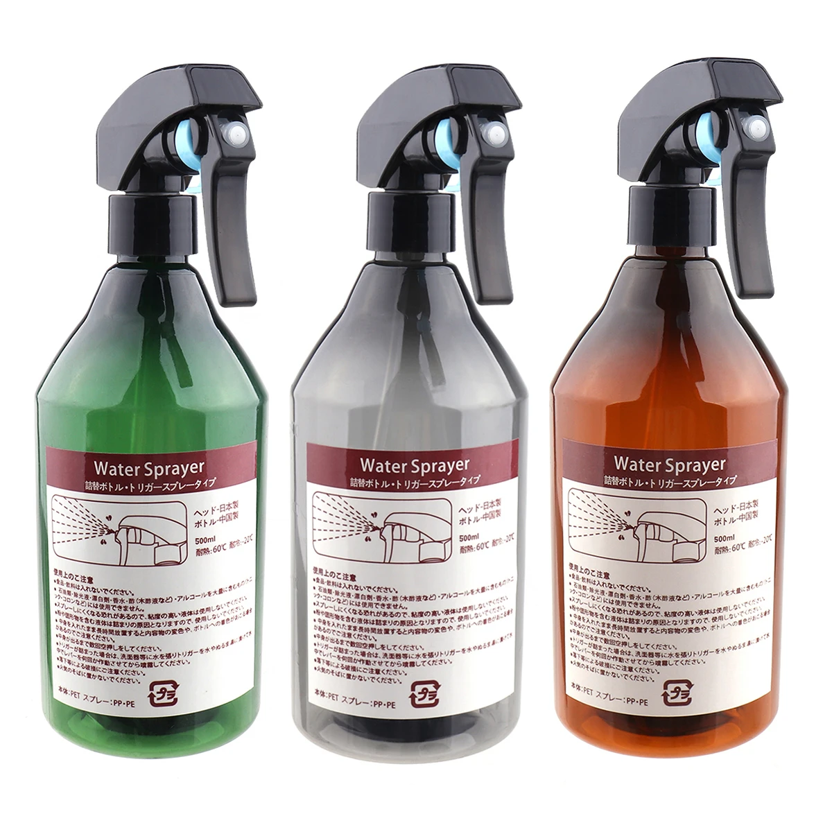 500ml 3 Color Spray Bottle Hair Salon Haircut Hairdressing Water Spray