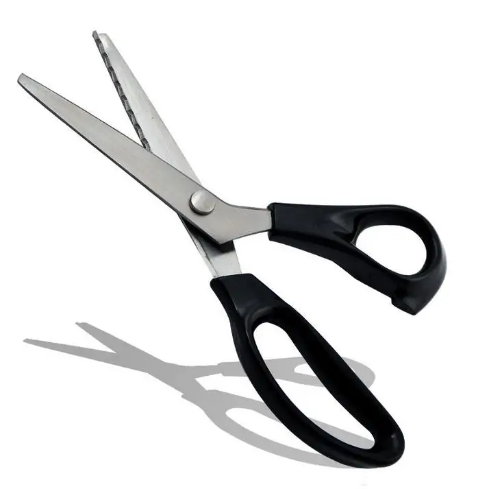 by DHL or EMS 50 pcs Stainless Steel Pinking Shears Scissors Scallop