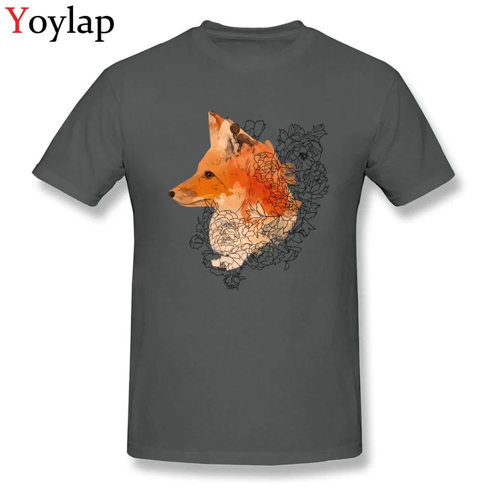 Cute 3D Printed T Shirt Crewneck 100% Cotton Watercolor fox Student Tops Shirts Short Sleeve Summer 3D Printed Sweatshirts carbon
