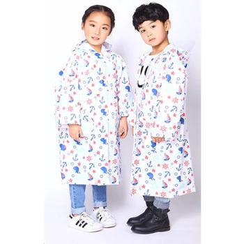 

EVA kids raincoat waterproof rain coat for child at outdoor rain gear boy girl poncho for hiking YY084