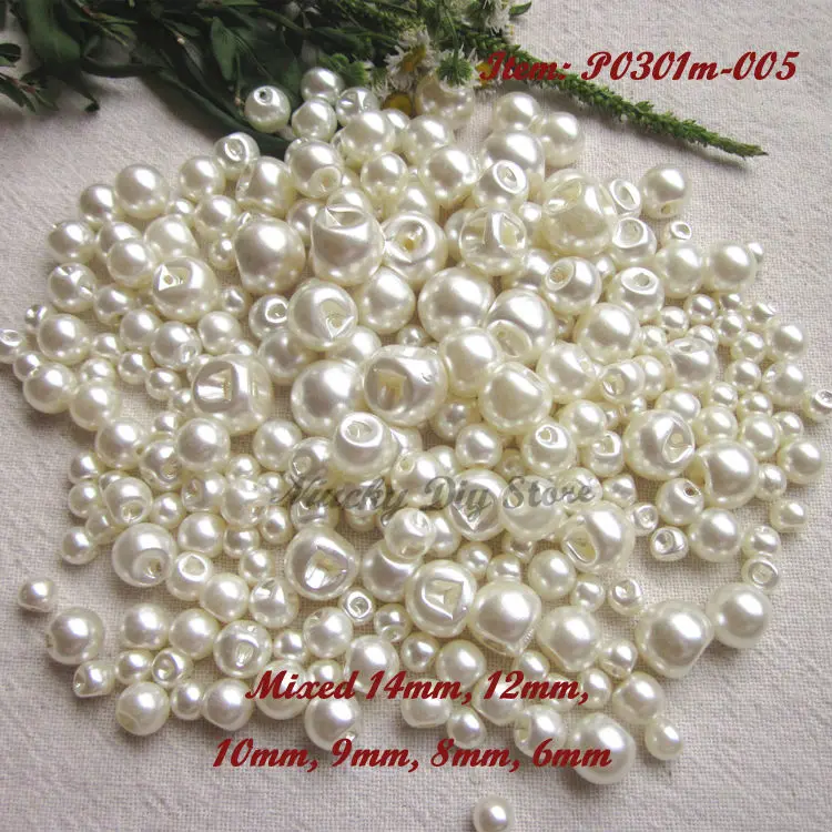 250 шт. 6 размеров (6 8 9 10 12 14 мм)|pearl valentine|pearl flatpearl loose |