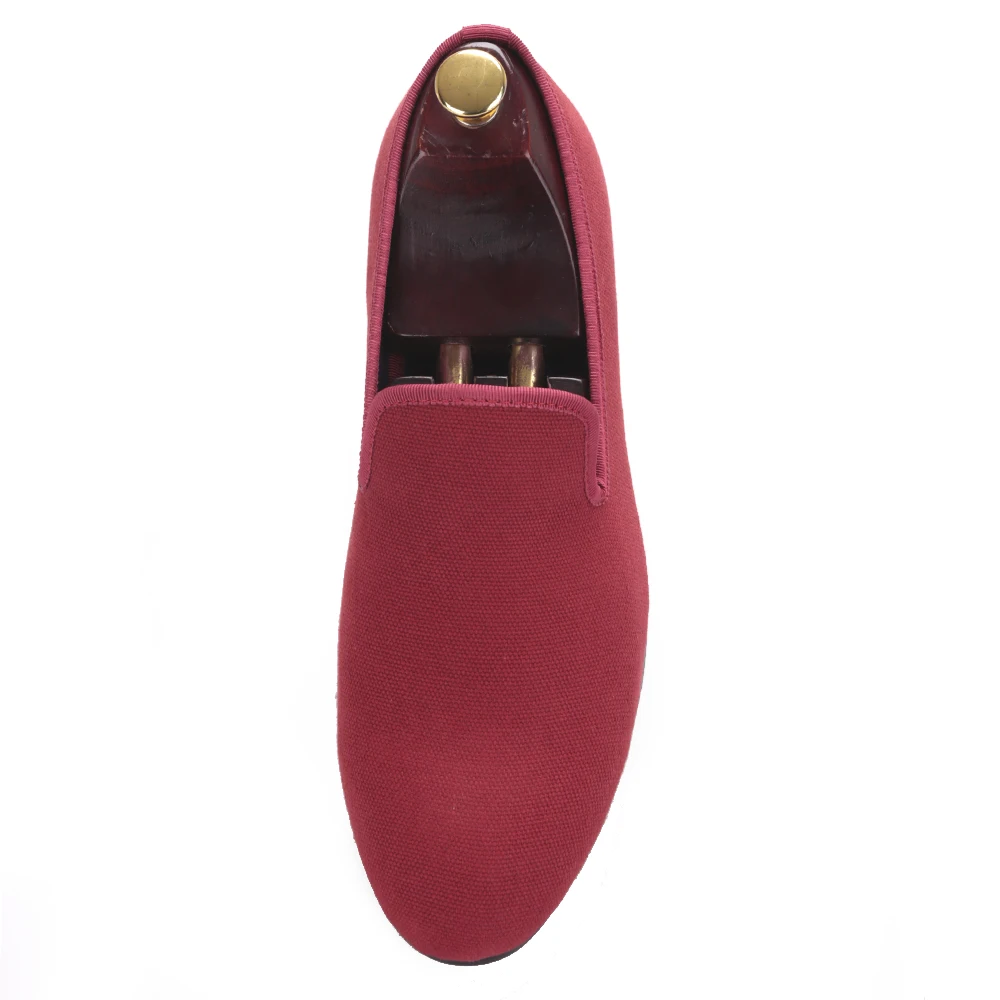 Color Casuales rojo Lona De Fumadores 2017 Estilo Mocasines Hombres Nueva Banquete Azul Masculino Zapatillas Zapatos Azul Rojo Los Llegada Británico Y Fiesta OYFqSf