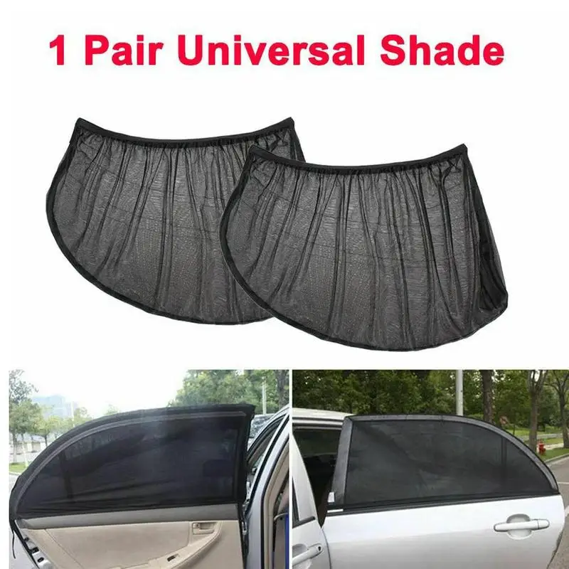 

2PCS Car Rear Side Window Mesh Sun Visor Shade Cover Shield UV Protector Car Side Window Sun Shade