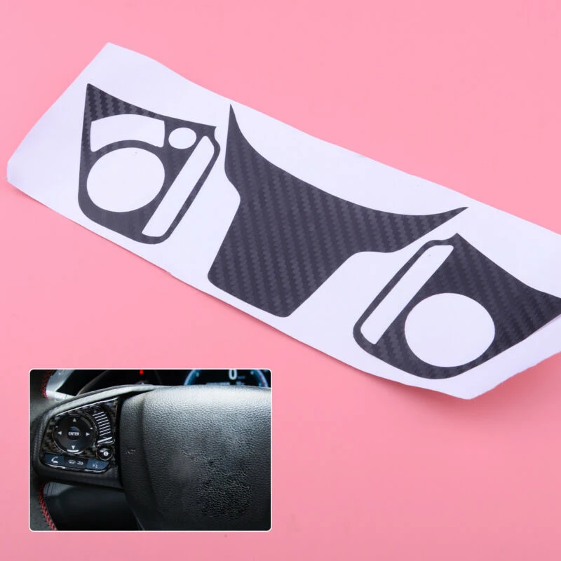 

Badge Decals For Honda Civic Car 24x 8.3cm 3Pcs/set Carbon Fiber Professional Emblem Sticker Popular Practical