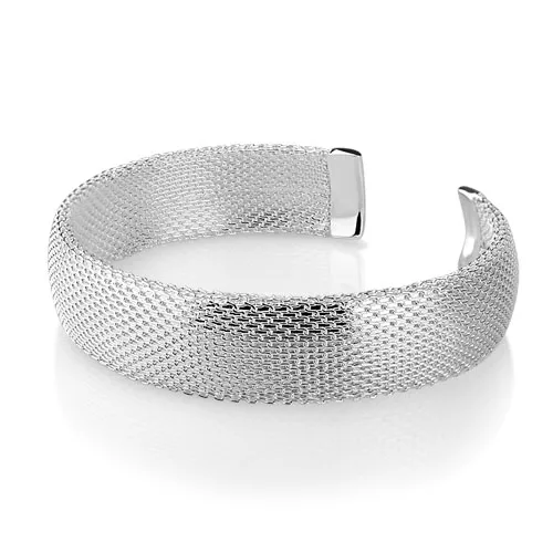 

New design fashion women sterling silver bracelet.Personality woven mesh bracelet.Solid 925 silver bracelet.Charming jewelry