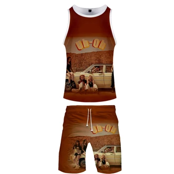 

XS-4XL New Fashion Women Casual Vest Suit 3D Print Big Size Female Tops Women 2 Piece Outfits Dropshipping Sweat Suits Harajuku