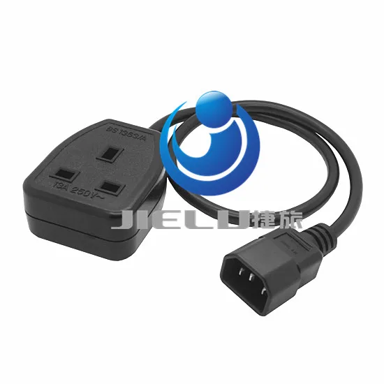 

0.3m UK Power Adaptor Cord , IEC C14 Male Plug to UK 3Pin Female Socket Power Adapter Cable For PDU UPS,13A,1 pcs