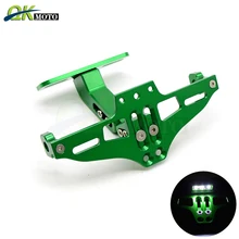 Регулируемый алюминиевый держатель номерного знака мотоцикла держатель номерного знака Кронштейн для Ducati Kawasaki HONDA HARLEY