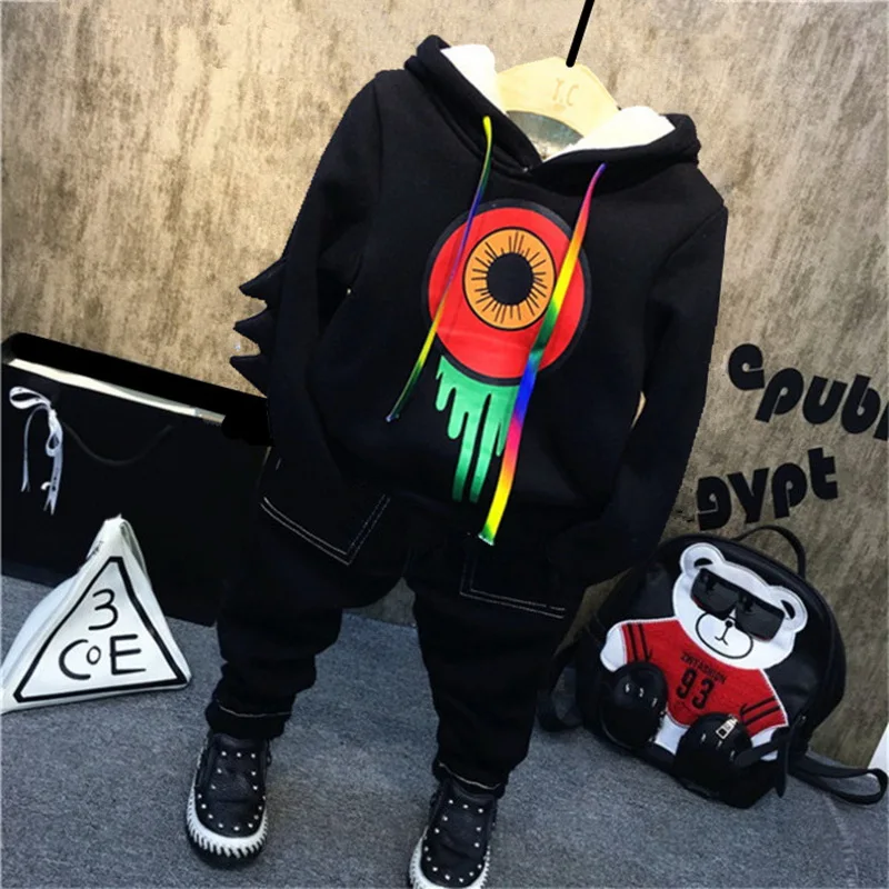 

winter Cartoon Baby Boy Set Long Sleeve Top Baby Suit Boy Clothing Sets Gift Suits Kids Clothes Set Infant 2-6years