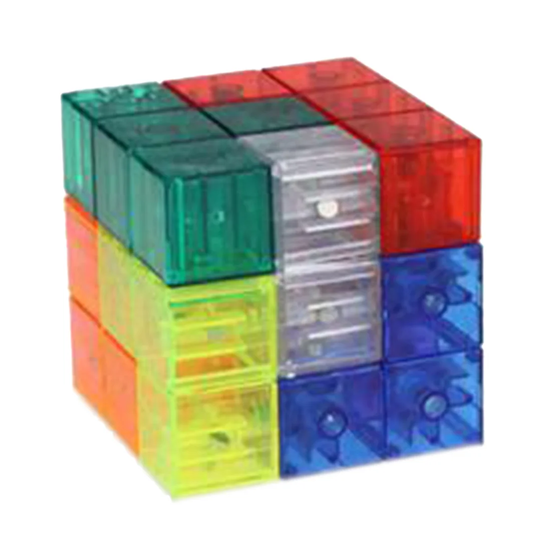 M волшебный кубик, строительный блок, магнитные Волшебные кубики, Игрушки для раннего развития, обучающая игрушка для детей, кубик-сплошной цвет