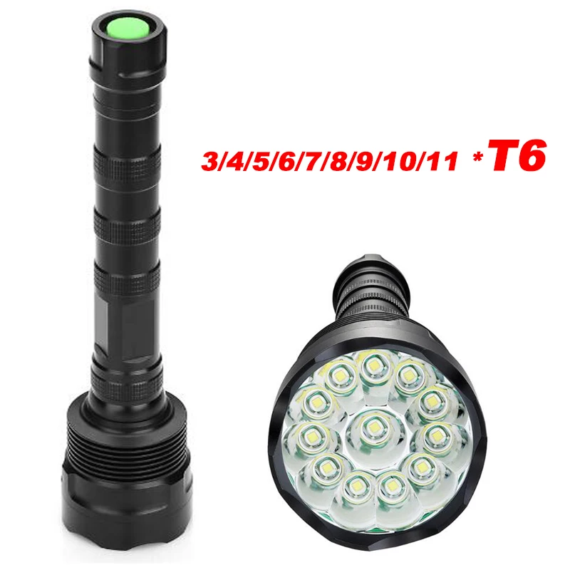 

Hight quality T6 LED flashlight 20000 lumen Outdoor lighting waterproof flashlight torch lantern camping light lamp Hunting