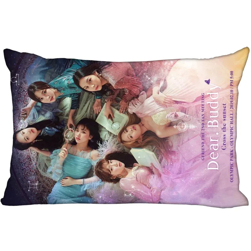Популярная Корейская атласная наволочка GFRIEND на заказ 35x45 см (одна сторона)