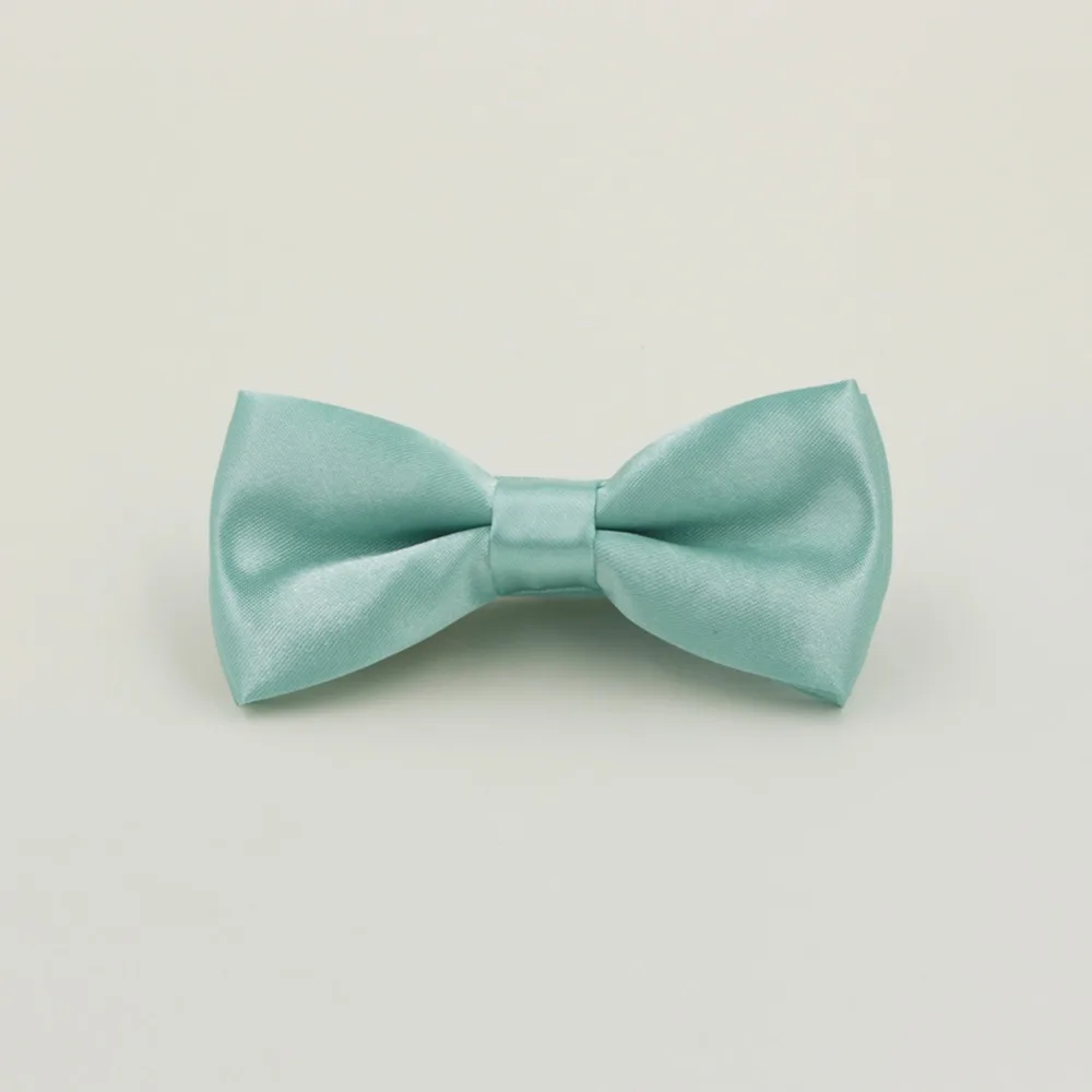 VEEKTIE Classic Kid Bowtie Boys Grils Baby Children Bow Tie Fashion 25 Solid Color Mint Green Red Black White Green Pets Cravate
