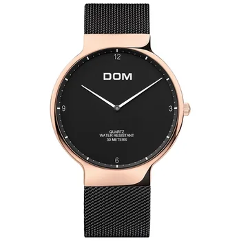 

2018 Mens Watches Top Brand Luxury Brand Watch Simple Quartz Wristwatch Stainless Steel Bracelet Business Minimalist Watch Men