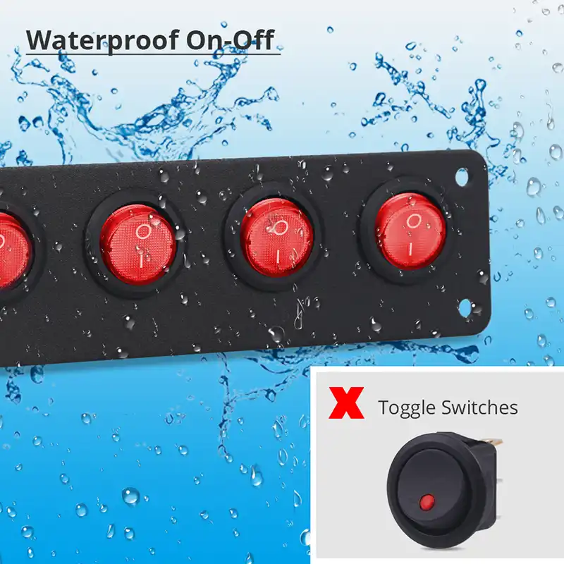 McVoice Tapa resistente al agua para interruptor de palanca