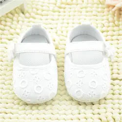 Baby Girl Shoes Floral Hook Loop Baby Embroidered Bowknot Toddler Soft Sole First walker Shoes
