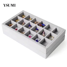 YSUMI Gray Jewelry Organizer Ring Jewelry Display Stand Jewelry Storage Tray Earring Bracelet Necklace Display Holder stand YSUMI Gray Jewelry Organizer Ring Jewelry Display Stand Jewelry Storage Tray Earring Bracelet Necklace Display Holder stand