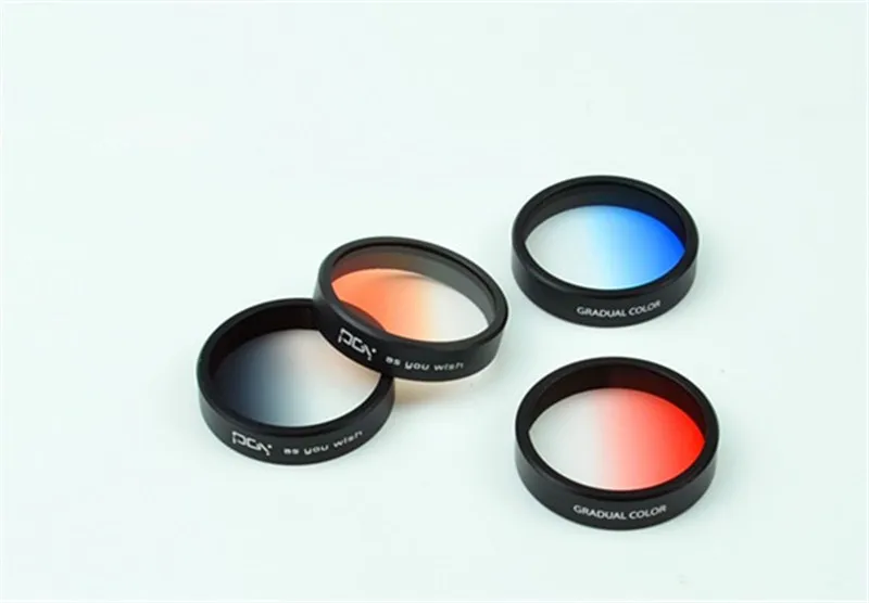 Filter Lens Colorful Gradient Filter Lens Gradient Red Orange Blue Gray For DJI Phantom 4 Phantom 3 Quadcopter Helicopter Parts