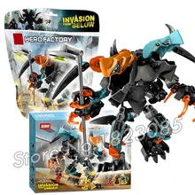 112pcs Bela Hero Factroy SPLITTER Beast FURNO EVO Model Building Bricks Minifigure Action Figure Robots Toy Compatible With Lego