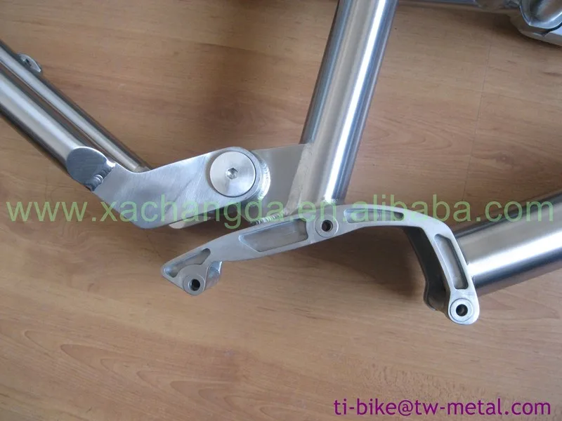 Flash Deal Titanium Pinion Gearbox Suspension Bicycle Frame Titanium e-bike Frame Custom Titan Full Suspension Frame 6
