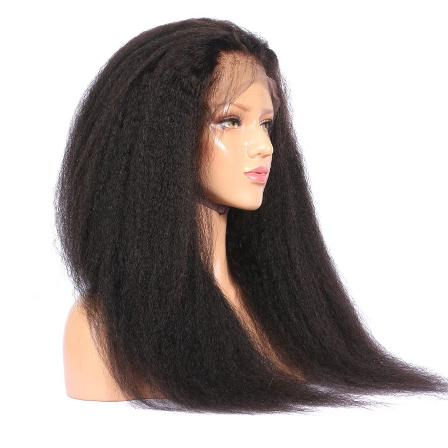 kinky straight wig human hair wigs (4)