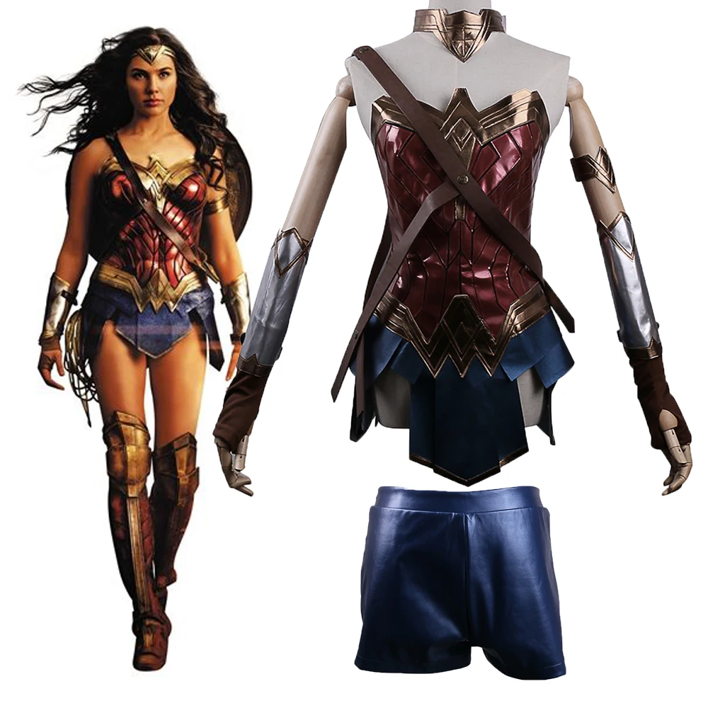 2017 Бэтмен против Супермена Dawn of Justice League Wonder Woman Cosplay Woman's Superhero Diana Prince