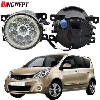 

2pcs/lot High-quality Fog Lamp Assembly Super Bright LED Fog Light with eye For Nissan Note E11 MPV 2006 2007 2008 2009 - 2013