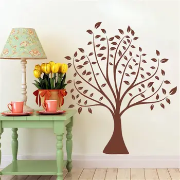 

Quality Modern Brown Tree Wall Sticker Mural Home Decals Removable Art Vinyl Room Decoration ES-9