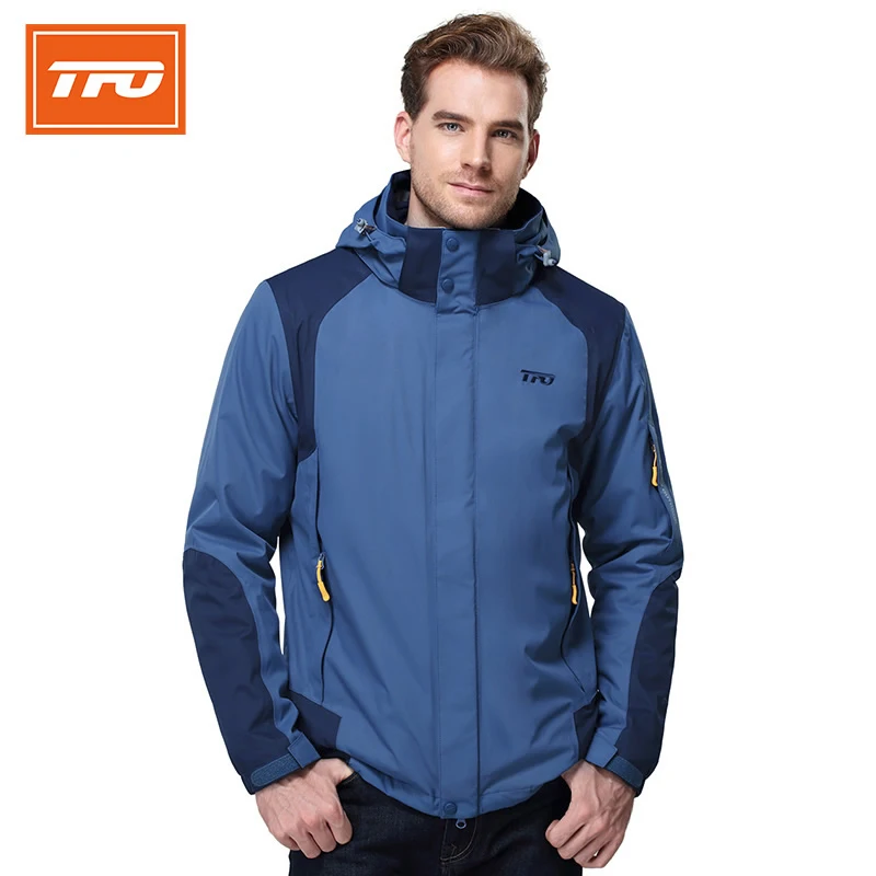 TFO Men Hiking Jacket 3 in 1 Waterproof Rain Jacket