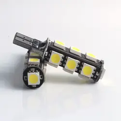 Оптовая продажа Новые Внешнее освещение белый 10 шт. Canbus T10 5050 13smd 13LED 13 SMD автомобиль свет W5W 194 SMD ошибок лампы