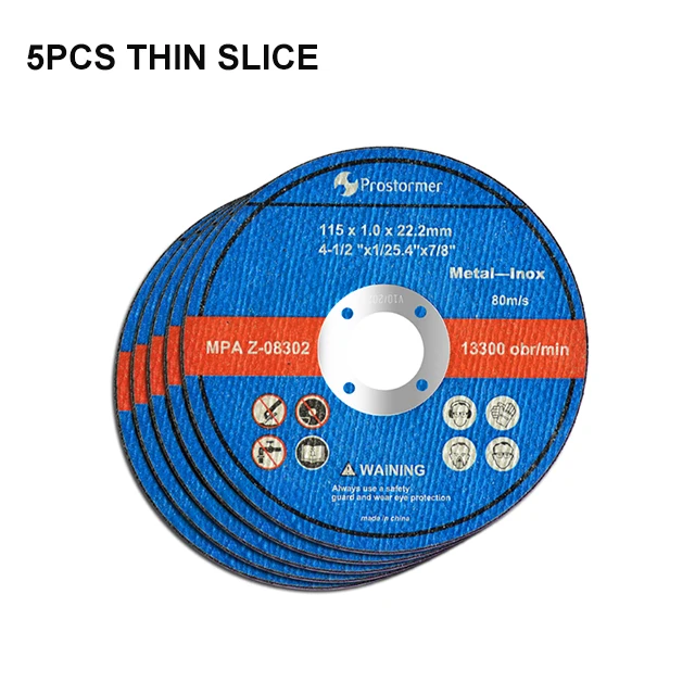 PROSTORMER 1 мм/3 мм 115 мм шлифовального круга ломтика 5 шт. подходит для 20V аккумуляторная электрическая угловая шлифовальная машина