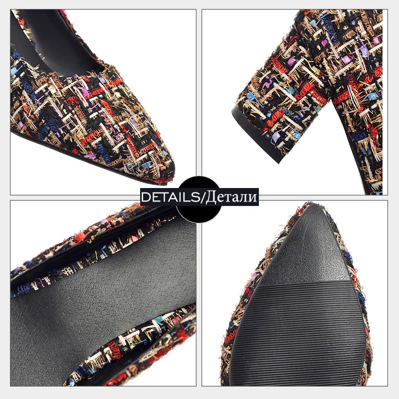 Marque Talons Glissement Haute Bout noir Mode color Profonde Jk Chaussures Femmes Sur Pointu Élégantes 2018 Bureau Pompes Beige Peu Dames De Carrés wAq86E