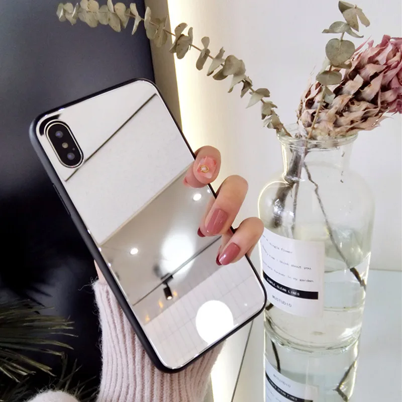 Зеркальный чехол для Samsung Galaxy Note 8 910 Plus A30 A50 A20 J3 A7 J7 2017 iphone 11 Pro X Xr 6 6s 7 XS Max Capa|Бамперы|