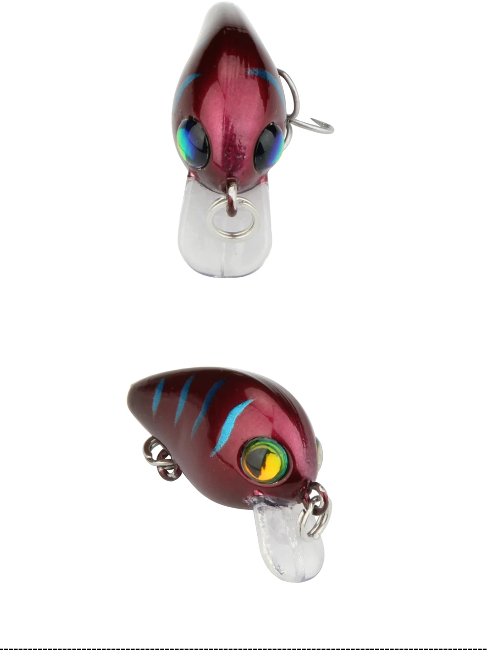 High Quality ABS Plactic Lure 1pc 3cm 1.5g Crankbait Fishing Lure Minnow Floating Isca Crankbait VMC Hook Fishing Tackle  (12)