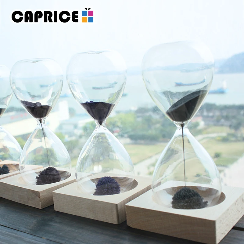 

Magnetic Hourglass Sand Hourglass Count Down Timer Desk Clock Ampulheta Home Decor Magnetic Timer Decoration Accessories SLCT-MZ