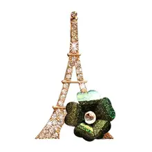 Горный хрусталь Эйфелева башня Цветок освежитель воздуха автомобиля parfum духи Арома клип Декор освежитель автомобиля