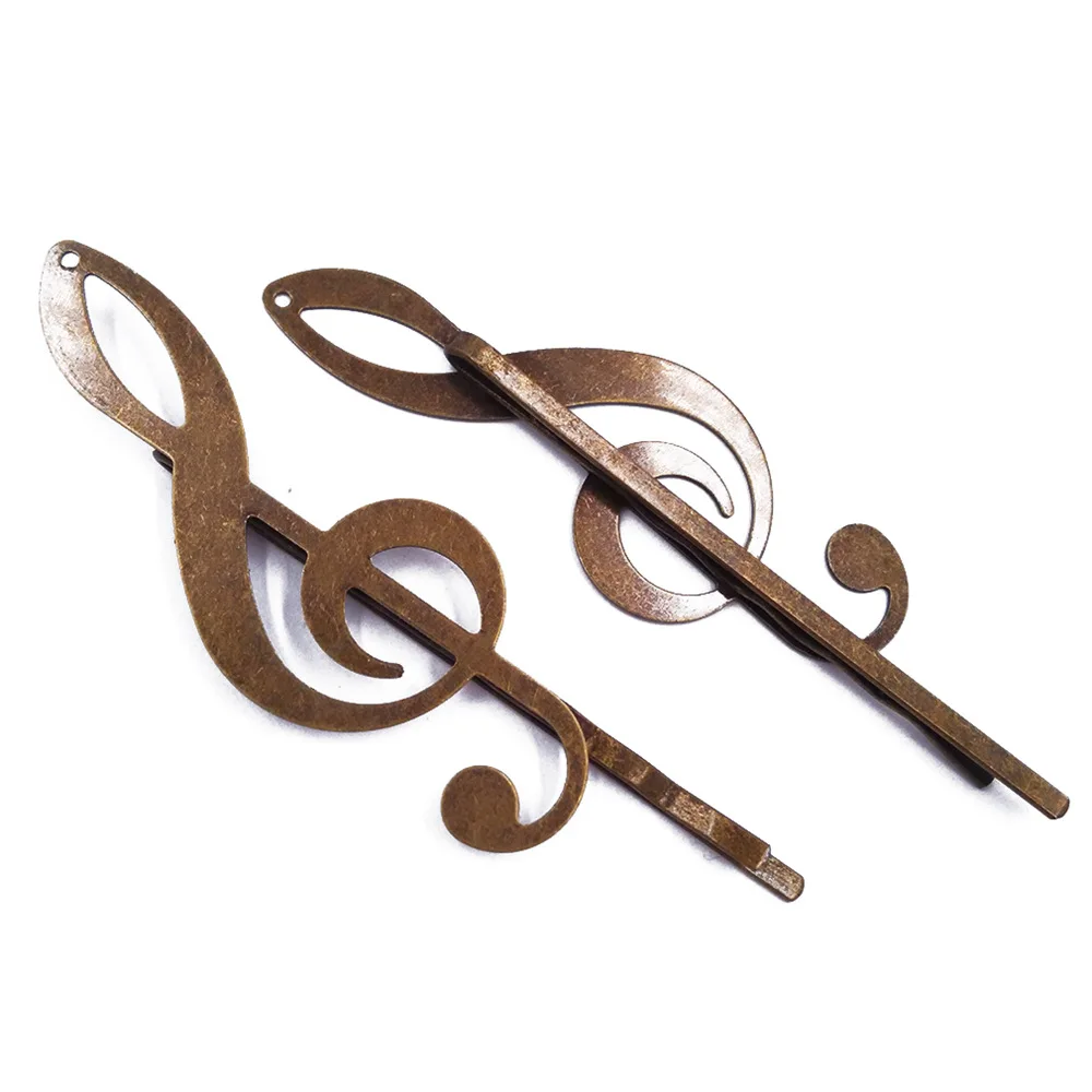 

Antique Bronze 120piece Hair Pins with 19x53mm Musical Note Hairpins Jewelry Findings Hair accessories Wholesale HPF58