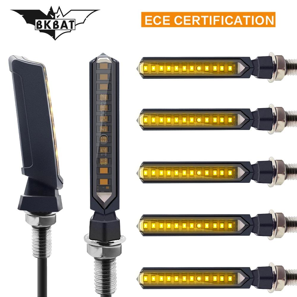 BKBAT 2018 новейший 2 шт Универсальный e знак мотоцикла указатели поворота лампа с