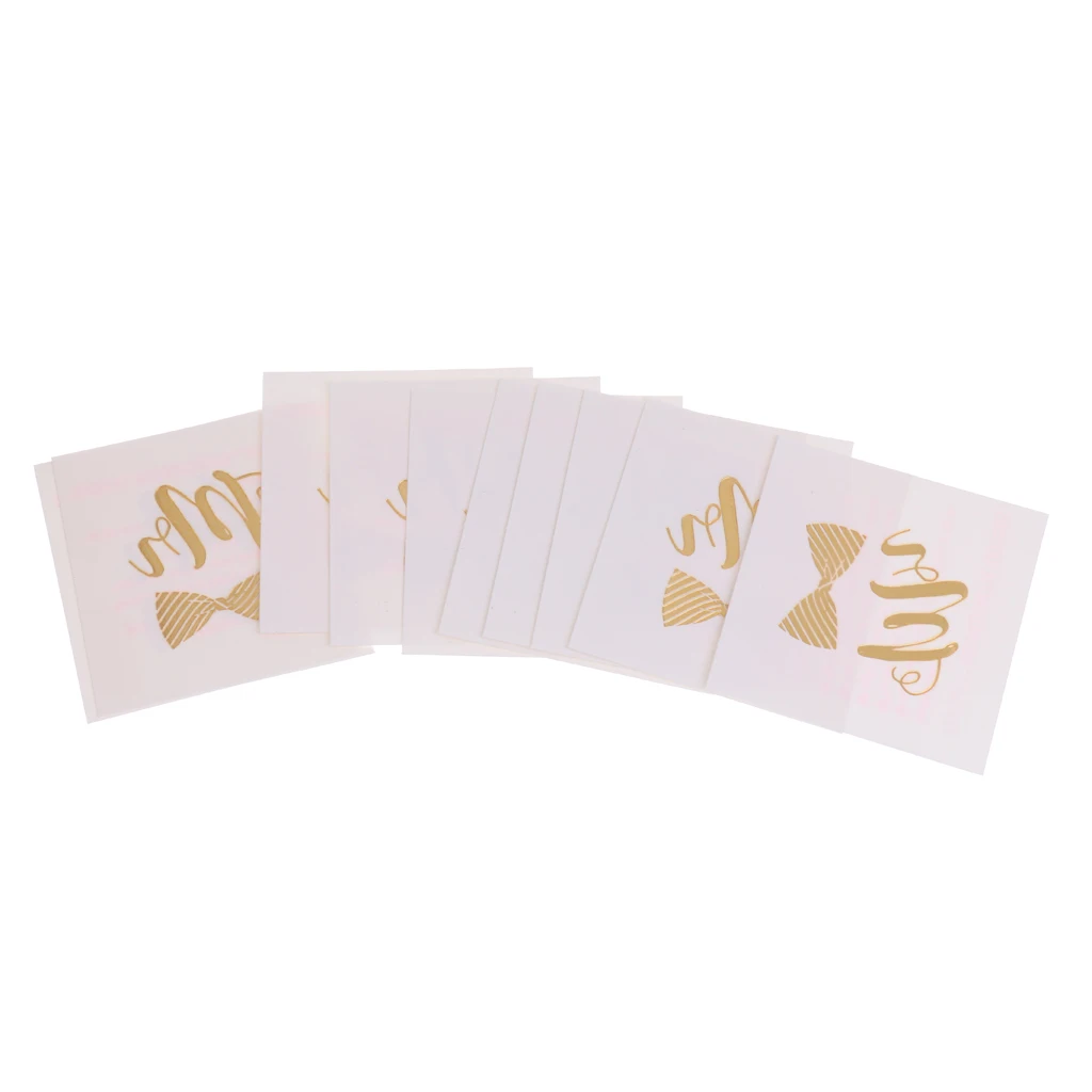 MagiDeal 10xMetallic Gold Team Bride Tribe Temporary Tattoos Sticker Wedding Favor Beauty Decal Waterproof Tattoo Sticker