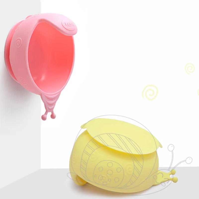 MrY 15*12*8.6cm High Quality Silicone Baby Dishes Silicone Baby Fashion Baby Bowl  With Cup Suction Feeding Food Dishes Tray