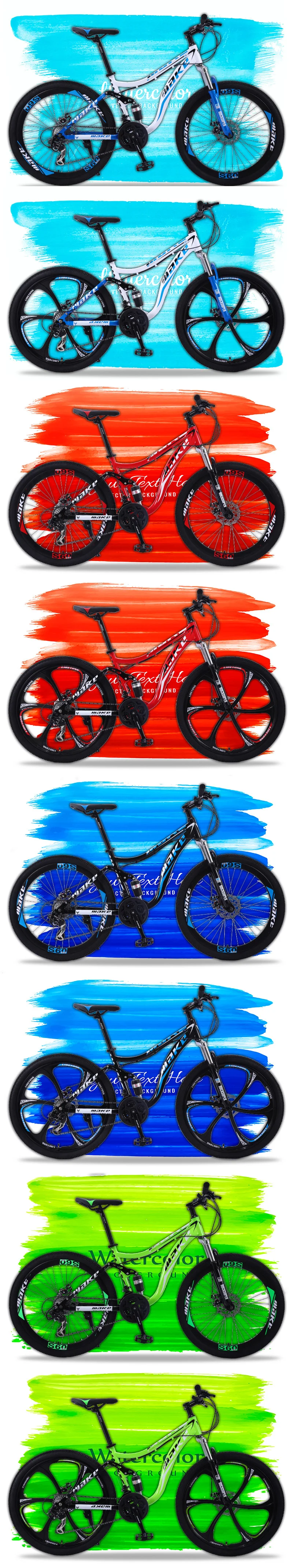 Cheap MAKE Mountain Bike Steel Frame 24 Speed Shimano 26" Wheel  MTB 2