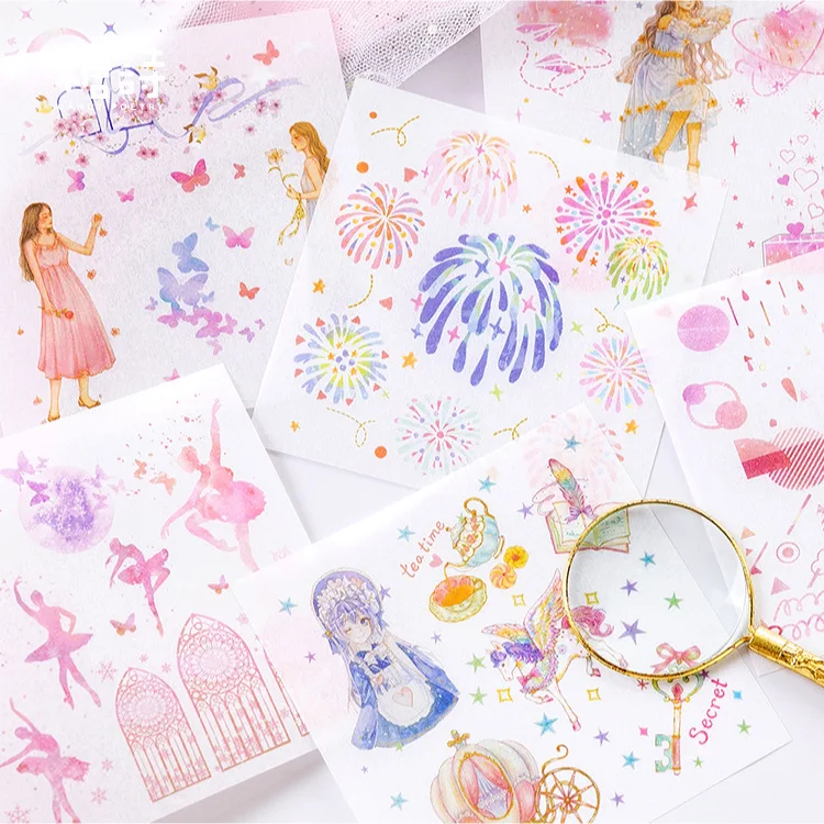 30 unids/pack esquina sirena caja bala diario pegatinas decorativas adhesivos DIY decoración diario pegatinas de papelería 30 unids/pack esquina sirena caja bala diario pegatinas decorativas adhesivos DIY decoración diario pegatinas de papelería