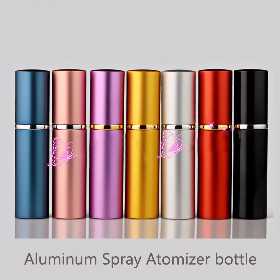 

500pcs/lot Capacity 5ml 10ml factory wholesale Perfume Atomizer Spray Bottle Perfume bottle travel Refillable Bottle