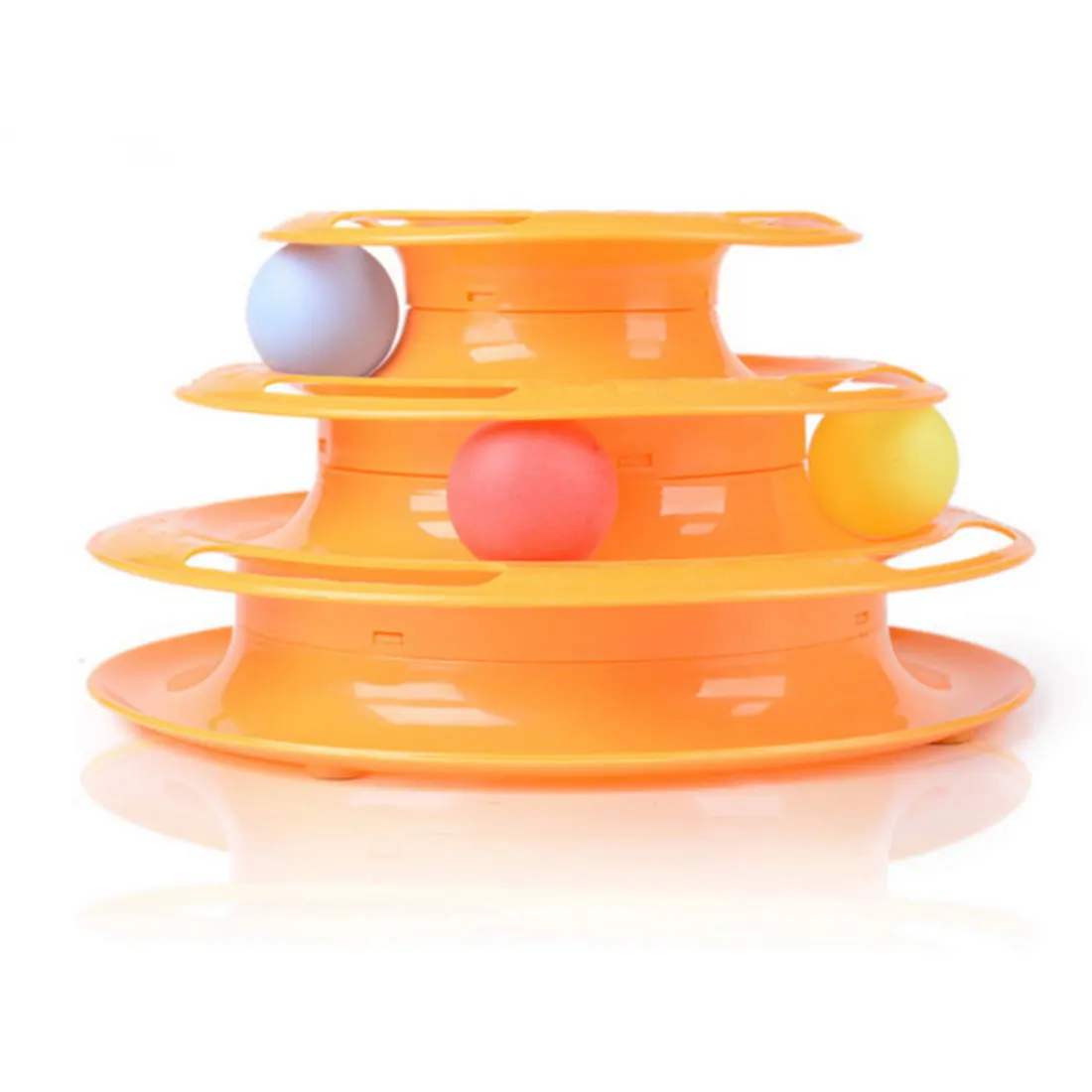 New 2016 Hot Sale Top Quality Funny Cat Pet Toy Cat Toys Intelligence Triple Play Disc Cat Toy Balls 233g Weigth Free Shipping