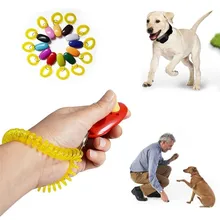 Pet Dog Trainer Portable Dog Button Clicker Sound Trainer Pet Training Tool Wrist Band Accessory Click Training Trainer .