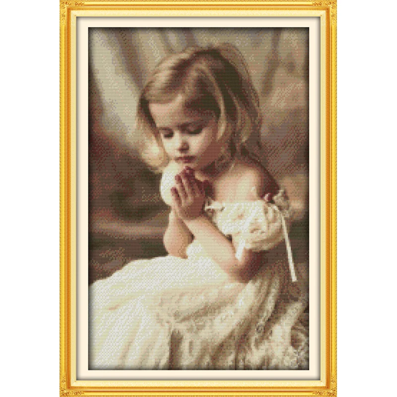 Набор для рукоделия с надписью pray girl мини-набор вышивки крестом набор Joy Sunday Декор