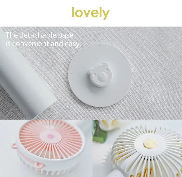 YOUPIN 3Life 313 USB Charging Mini Handheld Portable Fan Low Noise Brushless Mute Motor 2000mAh Battery Capacity