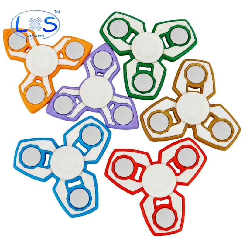 Novo criativo mão spinner EDC fidget Tri spinner spinner Para O Autismo E fidget TDAH Rotação Tempo Longo Anti Stress brinquedo de presente