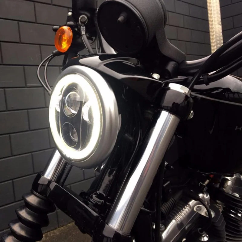Универсальные мотоциклетные светодиодные фары 5 75 дюйма 45 Вт|headlights headlight|headlight